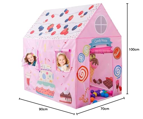 Image of Xemox Colorfull and Light Weight Kids Play Tent House for 3 to 8 Years Old Kids Girls and Boys (HBB)