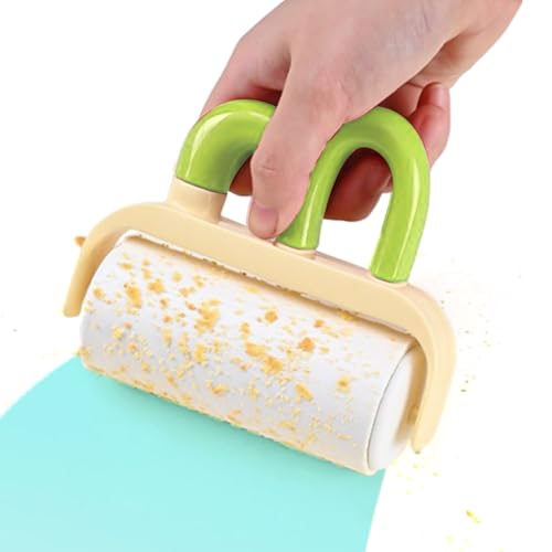 リントリムーバーローラー,ポケットサイズ強力粘着 - 粘着性 リント除去 ローラー - カーペット 家具 布ソファ ベッド 家庭 アパート 車 旅行 寮用