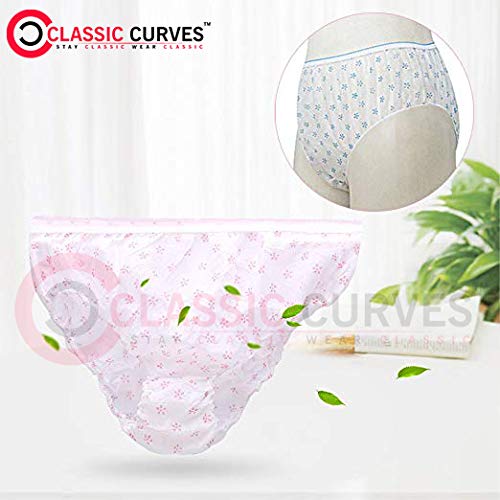 Classic Curves Women's Disposable Panties Ideal For Travelling Spa Body Massage Surgeries