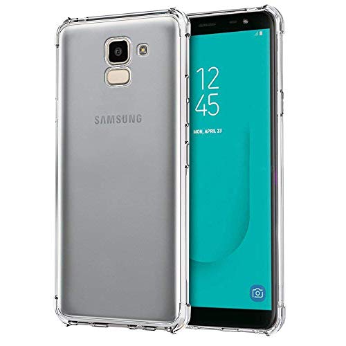 REY Cover in Gel TPU Anti-Shock per Samsung Galaxy J6 2018, Morbido Silicone Custodie Protettivo Case, Anti-Scratch, Protettiva Sottile Back Cover