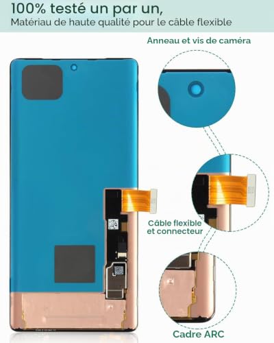 Écran pour Google Pixel 7 Pro OLED kit d'assemblage numériseur noir GE2AE GP4BC - 6