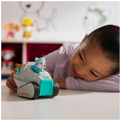 Paw Patrol - Pat Patrouille - Véhicule Figurine Everest - Voiture Figurine À Collectionner - Everest Pat Patrouille Véhicule - Plastique Recyclé - Voiture Enfant - Jouet Enfant 3 Ans Et +