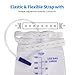 3 Pack Easy-Tap Catheter Leg Bags for Men and Women, 1000ml Urine Drainage Bags with Anti-Reflux Valve, Cloth Straps Foley Catheter Supplies
