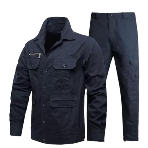 Combinaison de protection travail bleu marine GUOYUXIAO manteau coton homme