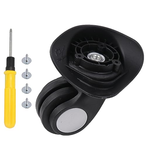 Universal Swivel Wheel Right Suitcase Wheel (1R) 115W Series W024 Wheel Replacement Black
