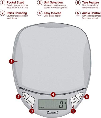 Escali Pico Digital Scale - Thumbnail 5