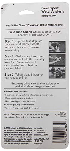 Clorox Pool&Spa 70050CLX 6-Way Test Strips, White, 50 Strips - image 2