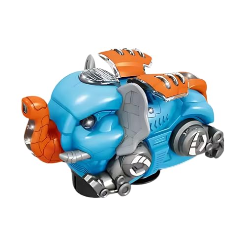 Image of Kids Mandi Musical Elephant Toy | 360 Rotating Action | Light & Sound Features | Interactive Moving Toy for Kids (Multicolour)
