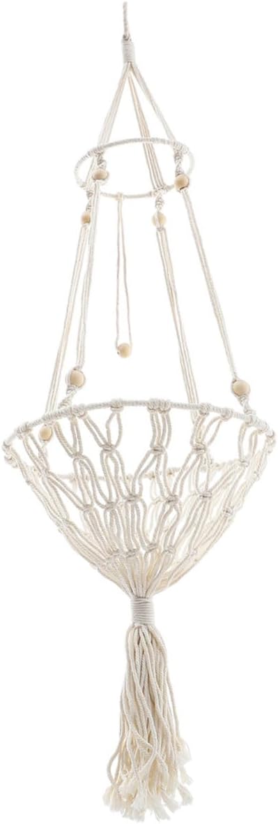 GALPADA Bohemian Woven Cat Hammock 40cm Hanging Wear-Resistant Cat Bed 20-30lbs Kitten Supply Pet Cage Sleeping Basket