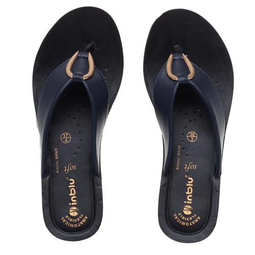 Image of inblu Stylish Fashion Slipper for Women | Comfortable | Lightweight | Anti Skid | Casual Office Footwear (BM60)