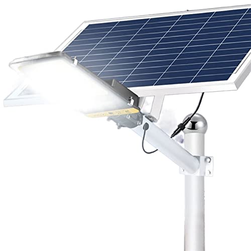 Réverbère solaire étanche avec spots extérieurs pour éclairage sécurité