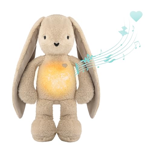 MyHummy Relaxante coelho sons e melodias luz noturna 2 cores bege