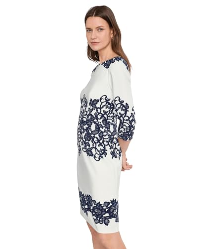 Image of Adrianna Papell Scroll Lace Short Dress