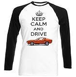  TEESANDENGINES Herren T-Shirt Alfa Romeo Montreal, Keep Calm, Schwarz Gr. M, weiß