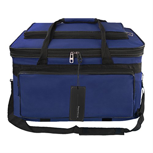 Image of Large Capacity Art Supply Storage Bag with Straps, Waterproof Art Craft Drawing Supplies Storage Tote Bag Portable Travel Craft Bag, Handle Carrier Bag for Craft Tool Supplies Storage Organization