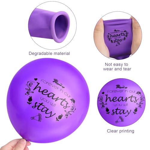 Image of 35PCS Memorial Balloons and 4PCS White Dove Balloons to Release in Sky Memorial Balloon for Release Happy Heavenly Balloon for Condolence, Funeral, Anniversary, Remembrance Services