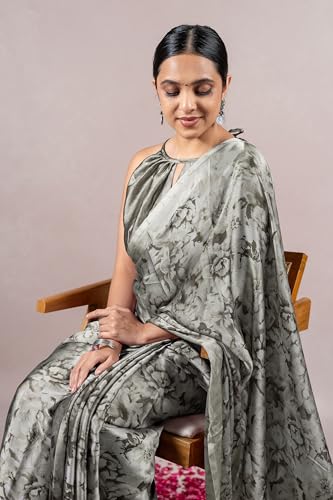 Image of MIRCHI FASHION Saree for Woman Chiffon Floral Printed | Lightweight All-Day Comfortable Women's Sari with Unstitched Blouse Piece (Available in 30 Colors)
