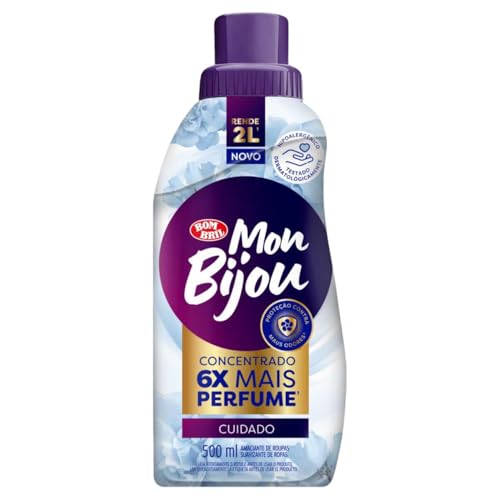 Bombril Mon Bijou Amaciante de Roupas Concentrado Cuidado, 6x Mais Perfume, 500ml