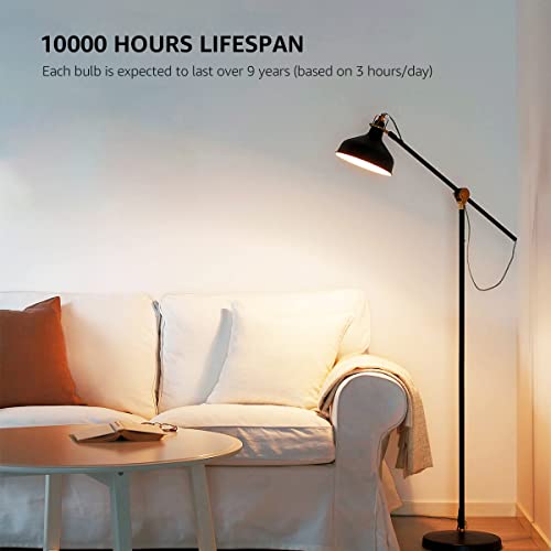 Image of Lepro 100W Equivalent LED Light Bulbs, 14W 1500 Lumens 2700K Warm White Non-Dimmable, A19 E26 Standard Base, 10000 Hour Lifetime, Pack of 3