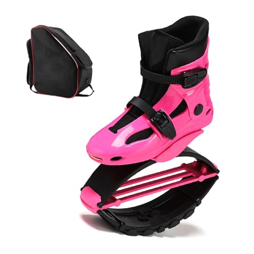 Jumps Botas Canguro Salto con Bolsa De Almacenamiento Zapatos Rebote Luna Zapatos Ejercicio Fitness Botas Saltos Mujeres Hombres Adultos L 36-38 EU (Color : Pink, Size : Large)
