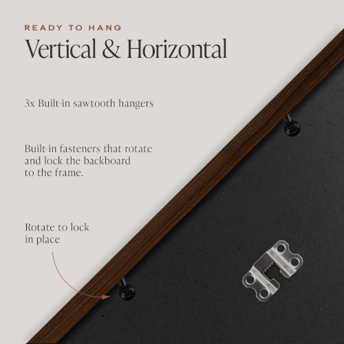 Image of Americanflat 18x24 Poster Frame - Engineered Wood - Walnut