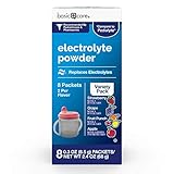 Amazon Basic Care Electrolyte Powder Variety Pack, Apple, Fruit Punch, Grape, Strawberry, Electrolyte Drink Mix, 8 Count
