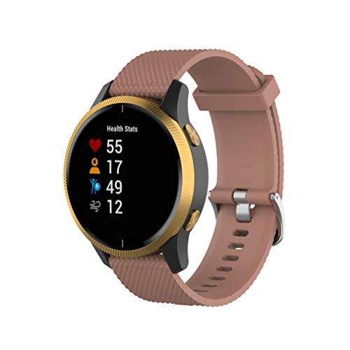 Comtax �K�� GarminActive�ivivoactive 4) / Watch GT 2/ watch GT/galaxy watch 46mm /gear S3 �o���h 22mm �o�C�J���[ �V���R�[�� �� �����x���g (�u���E��)