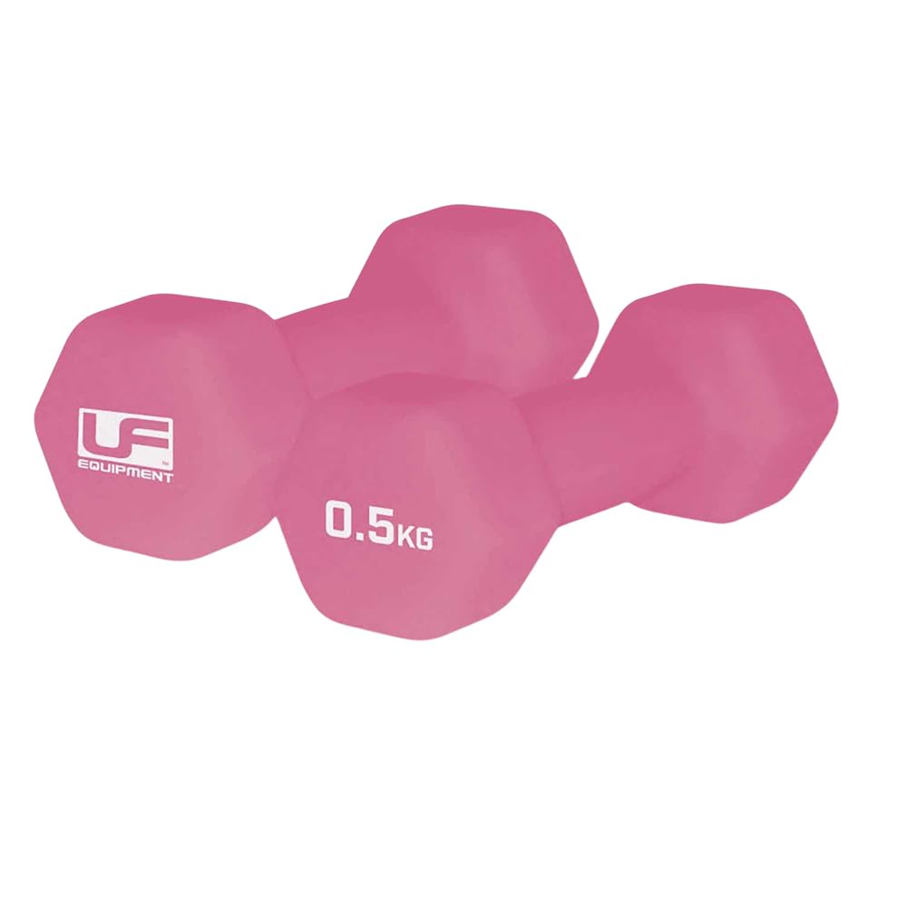 Ufe Pink Urban Fitness Hex Neoprene Dumbbells (Pair) (Product Size: 2 X 0.5Kg - )