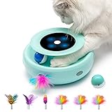 ORSDA Cat Toys 2-in-1 Interactive Cat Toys for Indoor Cats, Automatic Cat Toy Balls, Mice Toys Ambus