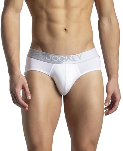 Image of Jockey MM04 Men Microfiber Mesh Elastane Stretch Performance Active Wear Brief with StayDry Technology