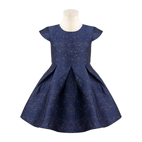 Topophilia Girls A-Line Wedding Party Dresses-Kids Princess Dress With White Faux Fur Jacket For Christmas,Birthday,Holiday,Special Occasion 8Y #TOP1