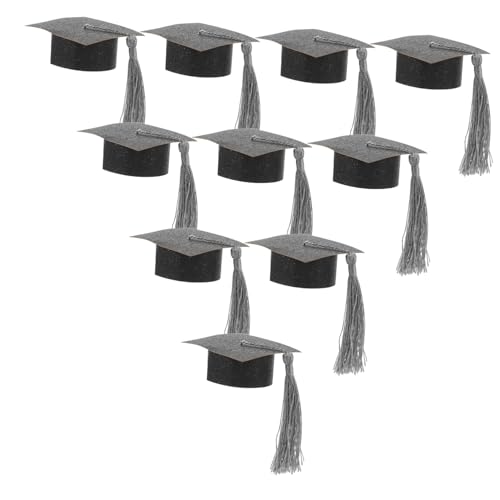 OFFSCH 10pcs Graduation Goblet Lid Caps Graduation Hat Jar Cover Graduation Goblet Cover Graduation Party Goblet Cover Graduation Party Favors Reusable Cover Gift Tassel Paper