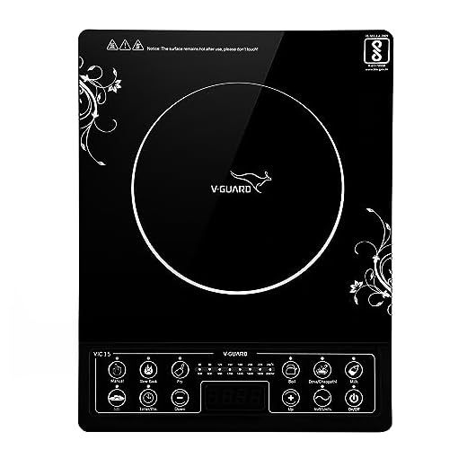 V-Guard VIC-15 2000-Watt Induction Cooktop (Black)
