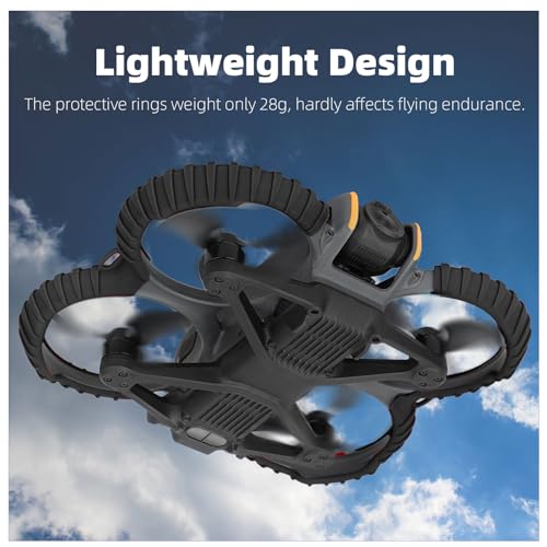 Image of Propeller Guard Protector Accessories for DJI Avata 2, Fly Combo Protective Cover Ring, Prop Bumper Drone Anti-Collision Scratch-proof Protectionopters & Multirotors (Black)