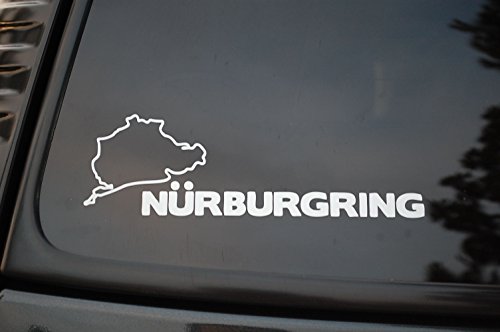 Nurburgring Race Track Sticker Vinyl Decal Germany Motorsports JDM (V99) (White)