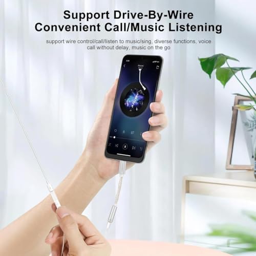 Image of AUDIOCULAR D07 Slim CX31993 Portable DAC Dongle Connector Mobile Audio Adapter, Type C to 3.5mm DAC for iPhone 16 Series /15 Series, Galaxy S25 / S24 & Other Type C Phones