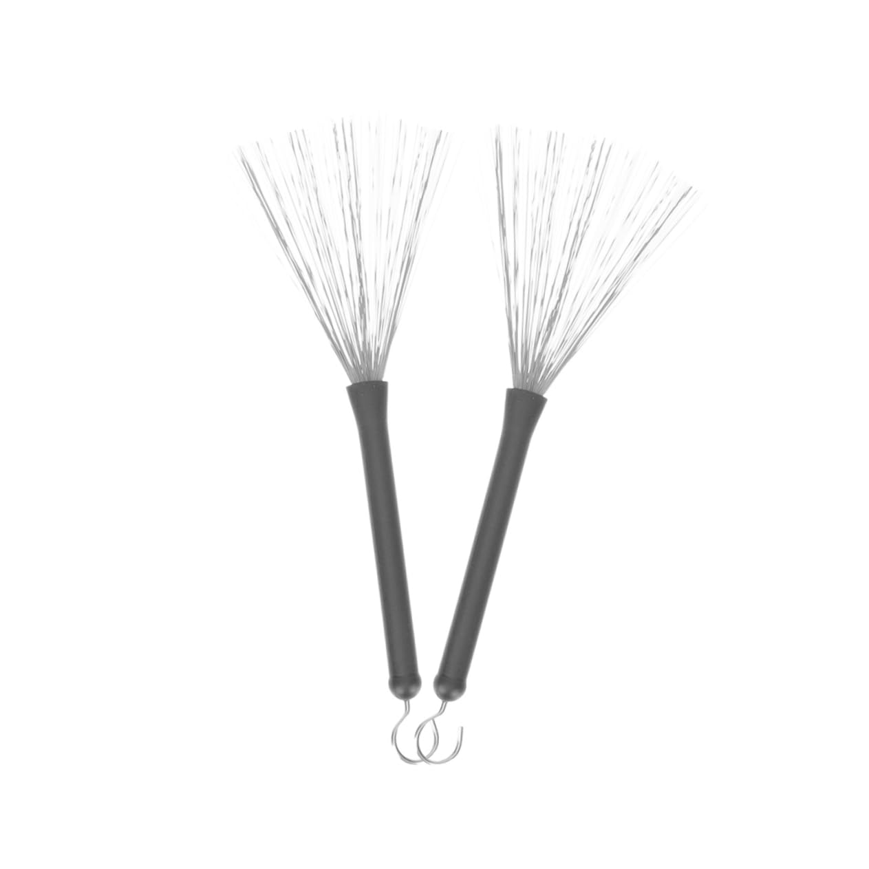 BESPORTBLE 2pcs Jazz Drum Brush Steel Wire Flap Brush Retractable Handle for Drum Accessories