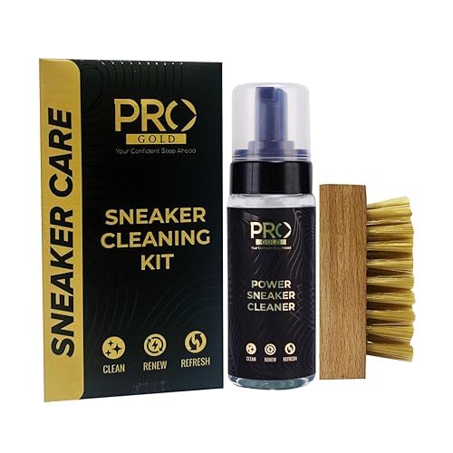 Image of PRO Quick Shoe Cleaning Kit | Shoe Shampoo & Medium Bristle Shoe Brush | Shoe Cleaner Kit, Sneaker Cleaner For Sports Shoe Cleaner Foam Spray