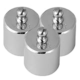 PAMINGONO 3 Stück Teiliges Kalibriergewicht Verchromtem Stahl Präzise Grammsgewichte für Elektronische Waagen Langlebige Kalibrierzubehör für Labor Küchenwaagen