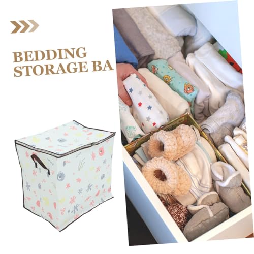 PRETYZOOM 2pcs Large Storage Bag Quilt Organizer Garment Bags for Storage Non-woven Easy Zipper Capacity4