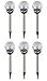 Produktbild 6x Edelstahl LED Solar Gartenleuchte Kugel mit Crackle-Licht Solarlampe Solarleuchte Deko Garten Leuchte Farbwechsel Lampe