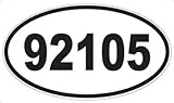 US Decal, Inc. Number 92105 Oval Sticker