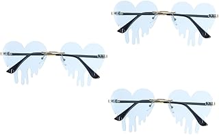 3 Pçs Lágrimas Óculos Engraçados Óculos De Formatura Óculos Antiquados Óculos De Sol Divertidos Moda Óculos De Sol Para Mulheres Óculos Divertidos Óculos Divertidos Femininos