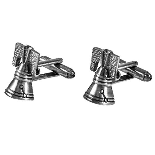 MRCUFF 4th of July Liberty Bell Pair Cufflinks in a Presentation Gift Box & Polishing Cloth3