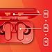 Skullcandy Dime in-Ear Wireless Earbuds, 12 Hr Battery, Microphone, Works with iPhone Android and Bluetooth Devices - Red