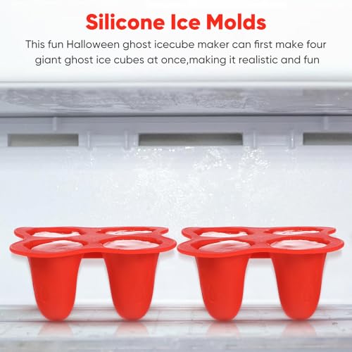 Molde de cubitos Halloween de silicona 3.9 pulg miniatura 4