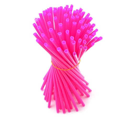 TDR 72pcs Spoke Covers Pink 24cm Wheel Skin Wrap Kit for Motorcycle Dirt Bike Pit Bike Motocross Bicycle 18 19 20 21 Inch Rim Coil Protector Trim