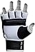 RDX Cow Hide Leather MMA Grappling Gloves UFC Cage Fighting Sparring Glove Training T3, X-Large, White