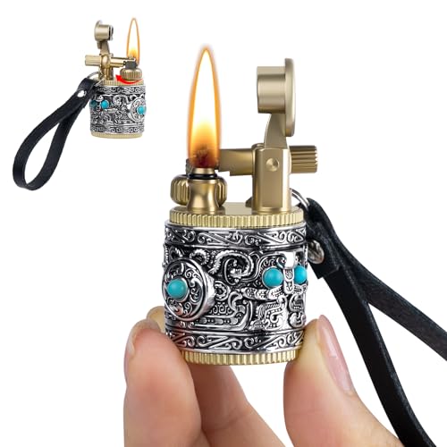 Encendedor Vintage pequeño recargable de queroseno miniatura 1