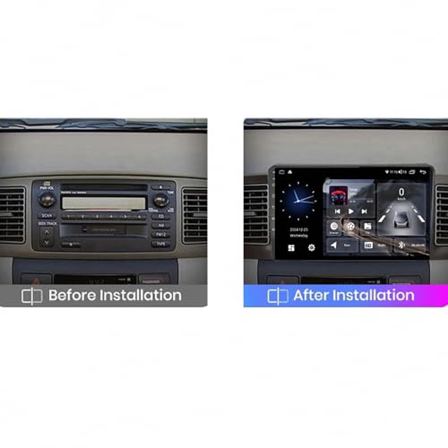 Radio Coche 2 DIN Pantalla para Toyota Corolla 2006-2011 con Android Auto 2
